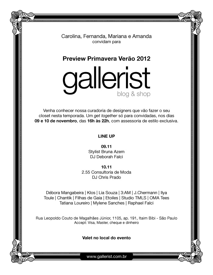 Convite Evento 9 e 10 de Novembro