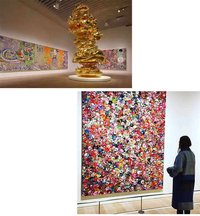Exposição Takashi Murakami: The 500 Arhats no Mori Museum em Tóquio
