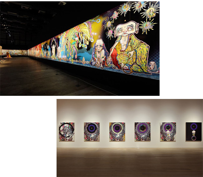 Exposição Takashi Murakami: The 500 Arhats no Mori Museum em Tóquio