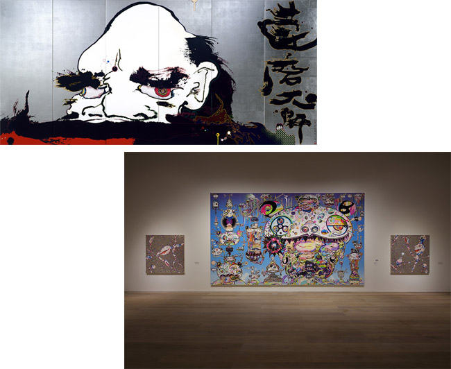 Exposição Takashi Murakami: The 500 Arhats no Mori Museum em Tóquio
