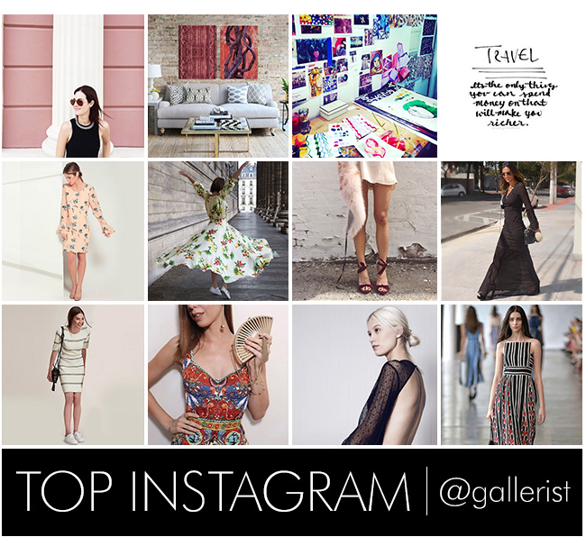 top insta, os posts mais curtidos do perfil do Gallerist blog & shop no Instagram